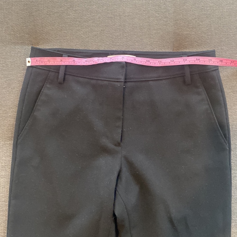 Tibi Black Riding Style Pants Ribbed Stretchy Panel Size 4 - Picture 4 of 14